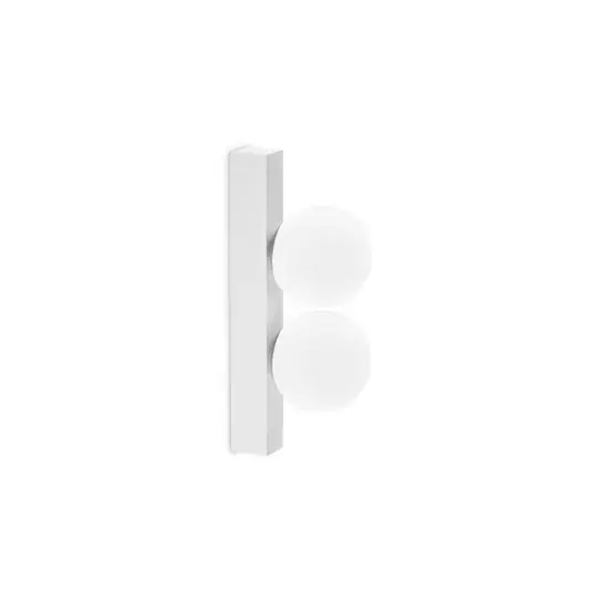 Ideal Lux LED nástěnné svítidlo Ping Pong, bílé, 2 světla, opálové sklo Časově Omezené