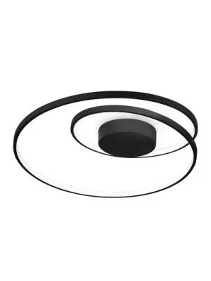 Finální Výprodej Ideal Lux LED stropní svítidlo Dali, černé, kov, Ø 60 cm