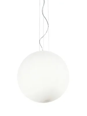 Závěsné svítidlo Ideal Lux Mapa, Ø 50 cm, opálové sklo, globus Nejprodávanější