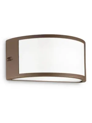 Must-Have Ideal Lux venkovní nástěnné svítidlo Rex-1 hnědé, hliník šířka 25 cm