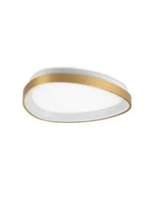 Cenově Výhodný LED stropní svítidlo IDEAL LUX Gemini, mosaz, 42 cm, 3000 K, zap/vyp