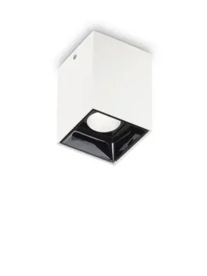 Ideal Lux LED stropní svítidlo Nitro Square bílé, výška 9 cm, kovové Akce