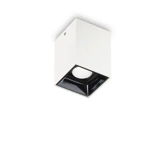 Ideal Lux LED stropní svítidlo Nitro Square bílé, výška 9 cm, kovové Akce