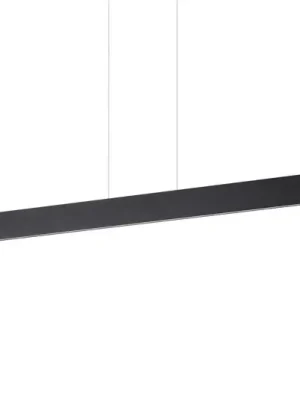 Expresní Doručení Ideal Lux LED závěsná lampa Stolní, černý kov Délka 102,5 cm