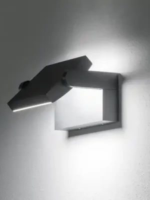 Akční Nabídka Ideal Lux LED venkovní nástěnné svítidlo Swipe antracit, kov 3 000 K