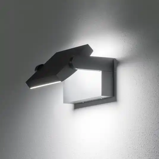 Akční Nabídka Ideal Lux LED venkovní nástěnné svítidlo Swipe antracit, kov 3 000 K