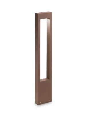 Světlo na cestu Ideal Lux Vega, hnědé, hliník, výška 80 cm Dokud Zásoby Vydrží