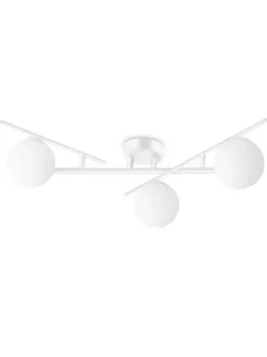 Ideal Lux Atlas stropní svítidlo, bílé, 3 světla, kov, sklo Zlevněný