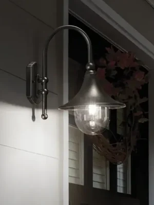 Venkovní nástěnné svítidlo Ideal Lux Cima, antracit, kov, výška 46 cm Cenově Výhodný