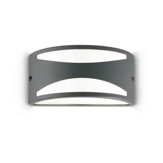 Přímo Od Výrobce Venkovní nástěnné svítidlo Ideal Lux Rex-3, antracit, hliník, šířka 25 cm