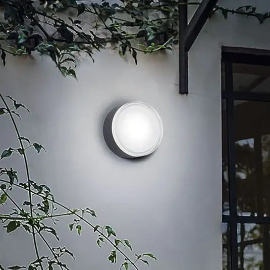 Vysoce Kvalitní Venkovní nástěnné svítidlo Ideal Lux Urano antracitový hliník Ø 16 cm