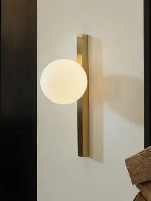 Ihned K Objednání Ideal Lux nástěnné svítidlo Binomio mosazné barvy s 1 světlem z kovového