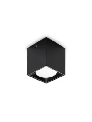 Ideal Lux LED stropní svítidlo Dot Square černý hliník 3 000 K Akční Nabídka