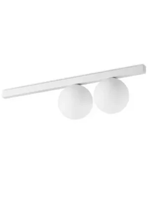 Odeslání Ihned Ideal Lux Binomio stropní svítidlo, bílé, 2 světla, kov, sklo