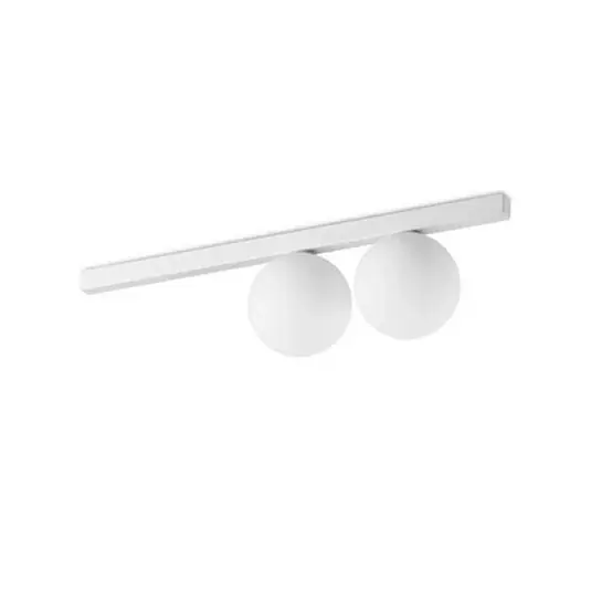 Odeslání Ihned Ideal Lux Binomio stropní svítidlo, bílé, 2 světla, kov, sklo