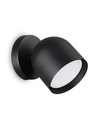 Ideal Lux nástěnné svítidlo Dodo černé 1-light kovové Ø 8,5 cm Vysoce Kvalitní