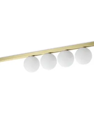 Nová Kolekce Stropní svítidlo Ideal Lux Binomio v barvě mosazi 4flg kovové sklo