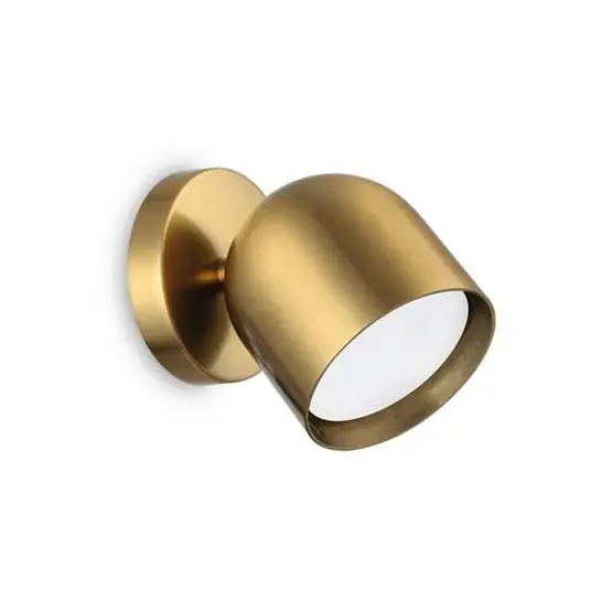 Akce Ideal Lux nástěnné svítidlo Dodo mosazná barva 1 světlo kov Ø 8,5 cm