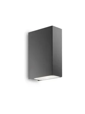 Venkovní nástěnné svítidlo Ideal Lux Tetris-2, antracit, hliník Výprodej