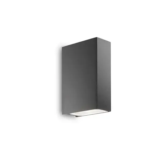 Venkovní nástěnné svítidlo Ideal Lux Tetris-2, antracit, hliník Výprodej