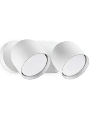 Ideal Lux nástěnné svítidlo Dodo, bílé, 2 světla, kov Ø 8,5 cm Jen Po Omezenou Doba