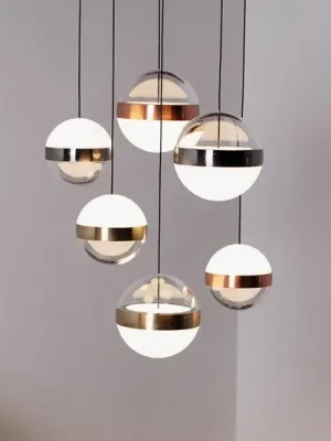 Odeslání Ihned Ideal Lux LED závěsné svítidlo Galaxy, 6 světel, akryl, kov