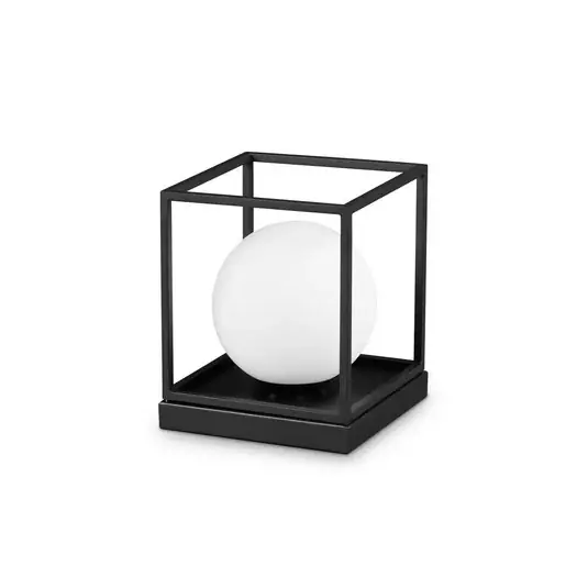 Objednat Nyní Ideal Lux stolní lampa Lingotto výška 22 cm černá, opálové sklo