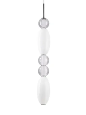 Závěsné svítidlo Ideal Lux LED Lumiere-3, opálové/šedé sklo Oblíbený