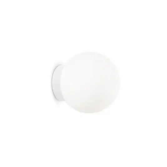 Super Cena Ideal Lux Mapa nástěnné svítidlo, Ø 10 cm, opálové sklo, bílé, globus