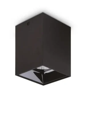 Dokud Zásoby Vydrží Ideal Lux LED stropní svítidlo Nitro Square, černé, výška 12 cm