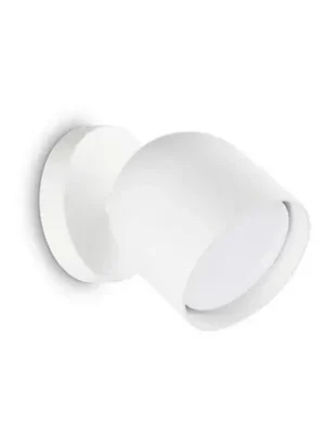 Levný Ideal Lux nástěnné svítidlo Dodo, bílé, 1 světlo, kov Ø 8,5 cm