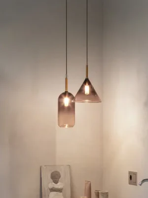 Rychlé Dodání Závěsné svítidlo Ideal Lux Empire Cilindro, čiré/kouřově šedé sklo