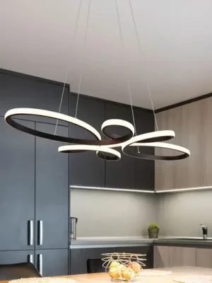 Nejlepší Volba Závěsné světlo Fly LED, matná černá, 3 000 K, 83 cm x 45 cm