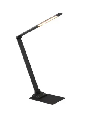 Akce Stolní lampa Travis LED, černá, CCT, stmívatelná, dotyková, USB