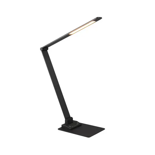 Akce Stolní lampa Travis LED, černá, CCT, stmívatelná, dotyková, USB