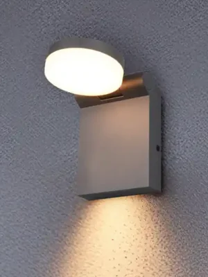 Omezená Nabídka Venkovní nástěnné svítidlo LED Adour, antracitová barva, výklopné, CCT,