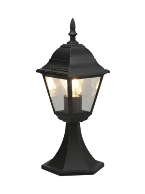 Podstavné svítidlo Livenza, černé, výška 39 cm, hliník, IP44 Nejprodávanější
