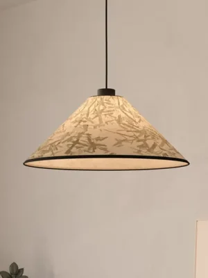Závěsné svítidlo Oxpark, Ø 42 cm, zelená/bílá/černá, látka Horká Nabídka