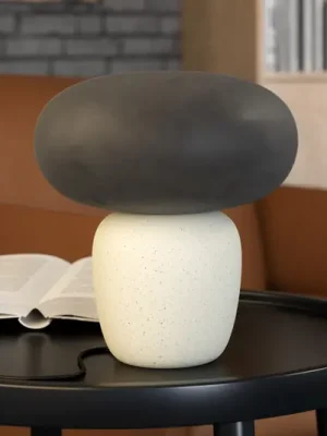 Stolní lampa Cahuama, černá/bílá, keramika Hit Sezóny