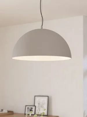 Super Cena Gaetano 1 závěsné svítidlo, Ø 53 cm, šedá/bílá, ocel