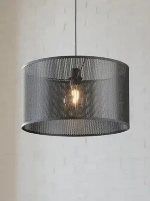 Akční Cena Závěsné svítidlo Manby, Ø 45 cm, černá, ocel