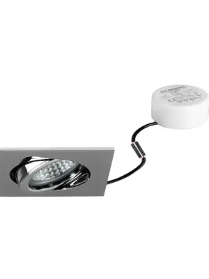 BRUMBERG LED vestavné bodové svítidlo Tirrel-S, RC, kulatý ovladač, chrom Must-Have