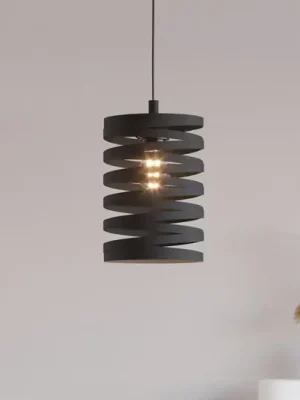Závěsné svítidlo Cremella, Ø 18 cm, černá, ocel Výprodej