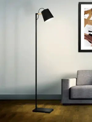 Stojací lampa Lacey, výška 159,5 cm, černá, ocel Expresní Doručení
