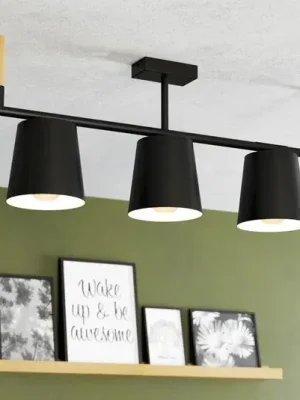 Akční Cena Stropní svítidlo Lacey, délka 78 cm, 3 světla, ocel