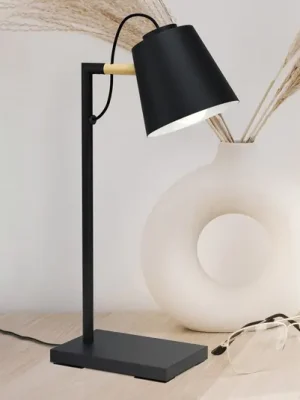 Horká Nabídka Stolní lampa Lacey, výška 48,5 cm, černá, ocel