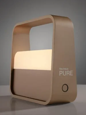 LED stolní lampa na baterie PURE Go, bronzová, hliník Vrácení Zdarma
