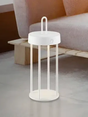 Pouze Dnes JUST LIGHT. Anselm LED dobíjecí stolní lampa, bílá, 28 cm, železo