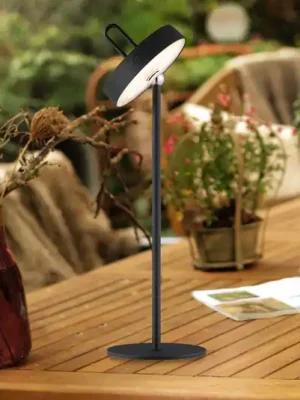Aktuální JUST LIGHT. Amag LED dobíjecí stolní lampa, černá, železo, IP44