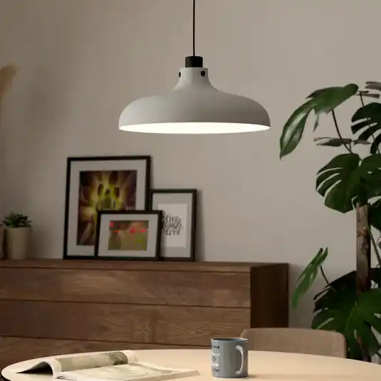 Finální Výprodej Závěsné svítidlo Matlock, Ø 38 cm, šedá/černá, ocel